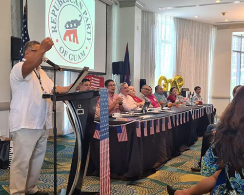 Republican Party of Guam elects Gumataotao as chairman, pledges 9 delegate votes for Trump